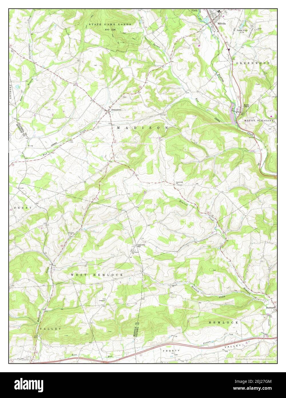 Map of millville pennsylvania hires stock photography and images Alamy