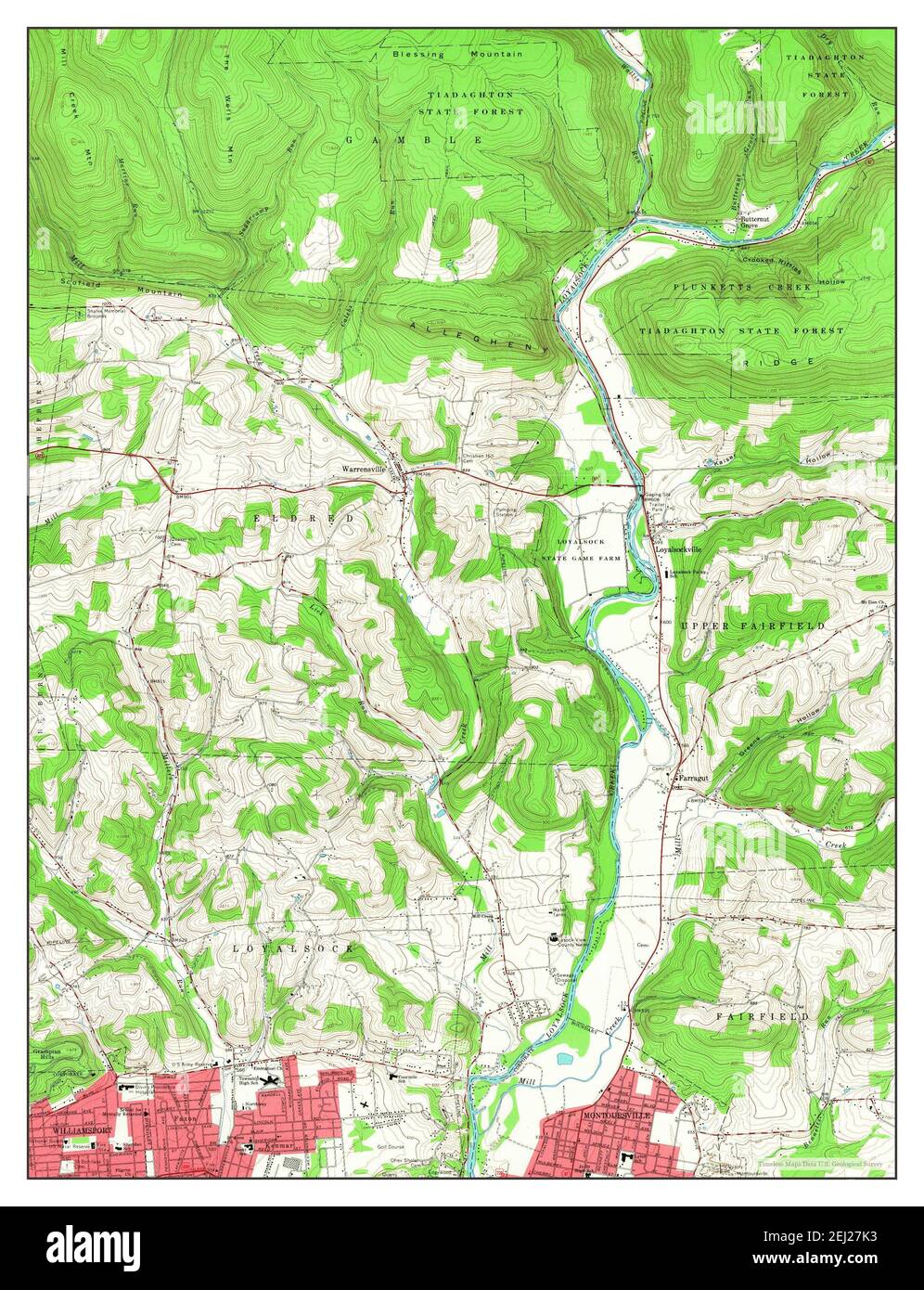 Montoursville map hires stock photography and images Alamy
