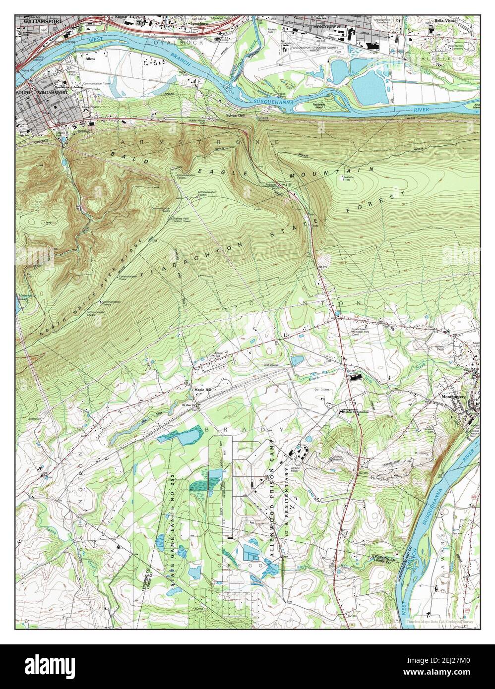Montoursville map hires stock photography and images Alamy
