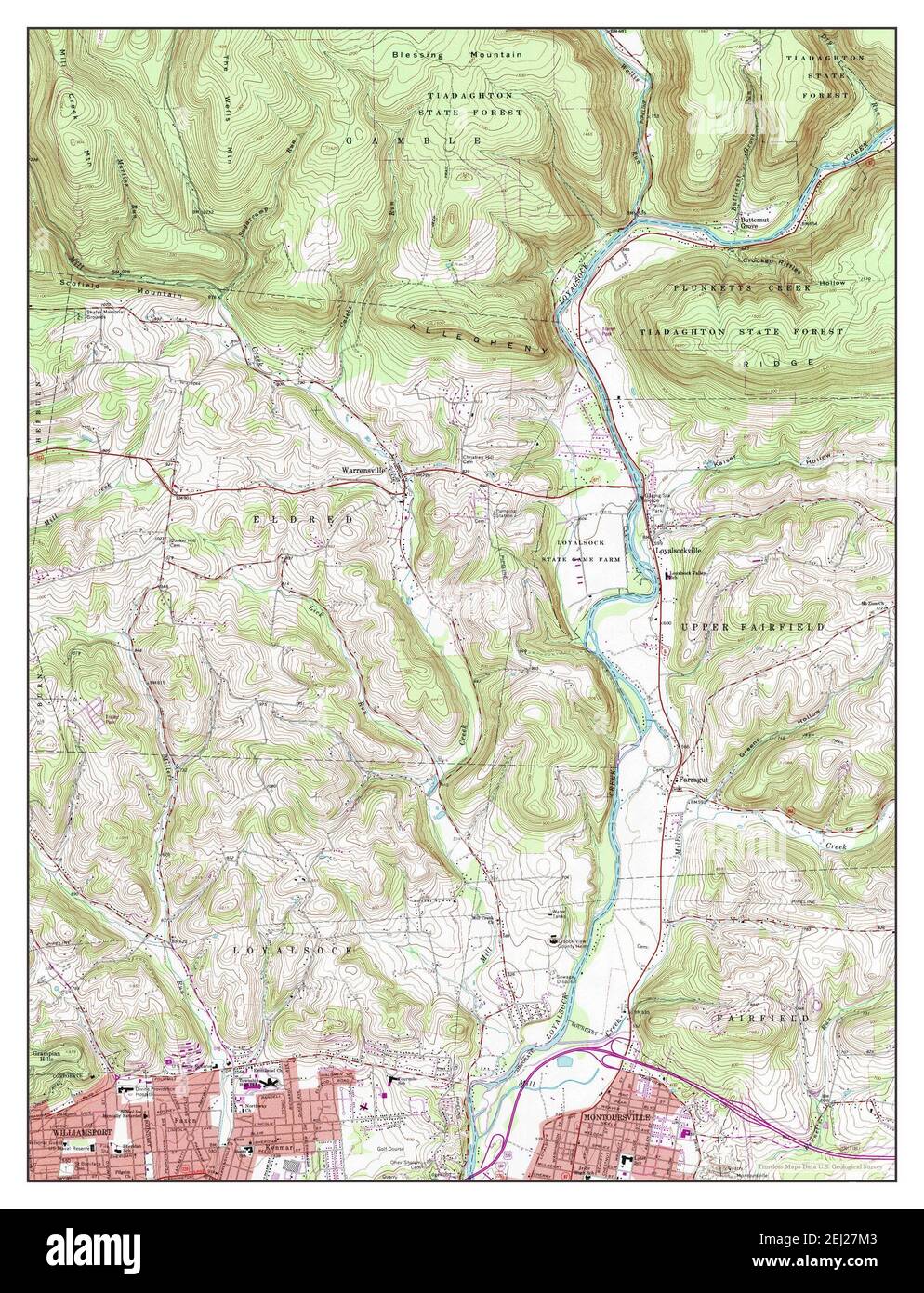Map of montoursville Cut Out Stock Images & Pictures Alamy
