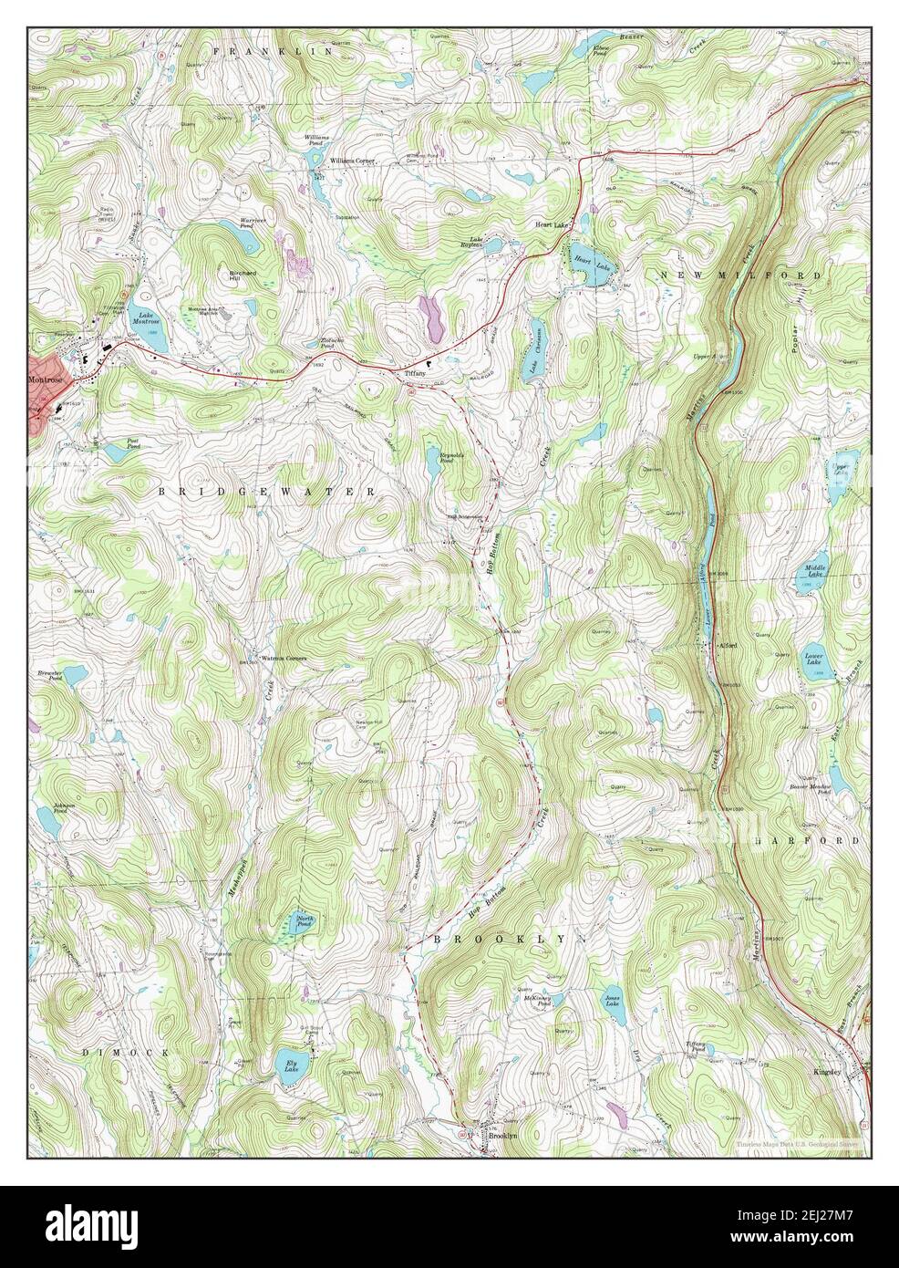 Montrose East, Pennsylvania, map 1992, 124000, United States of