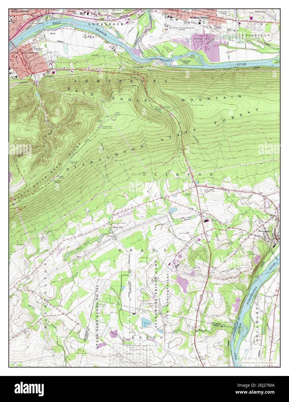 Montoursville map hires stock photography and images Alamy