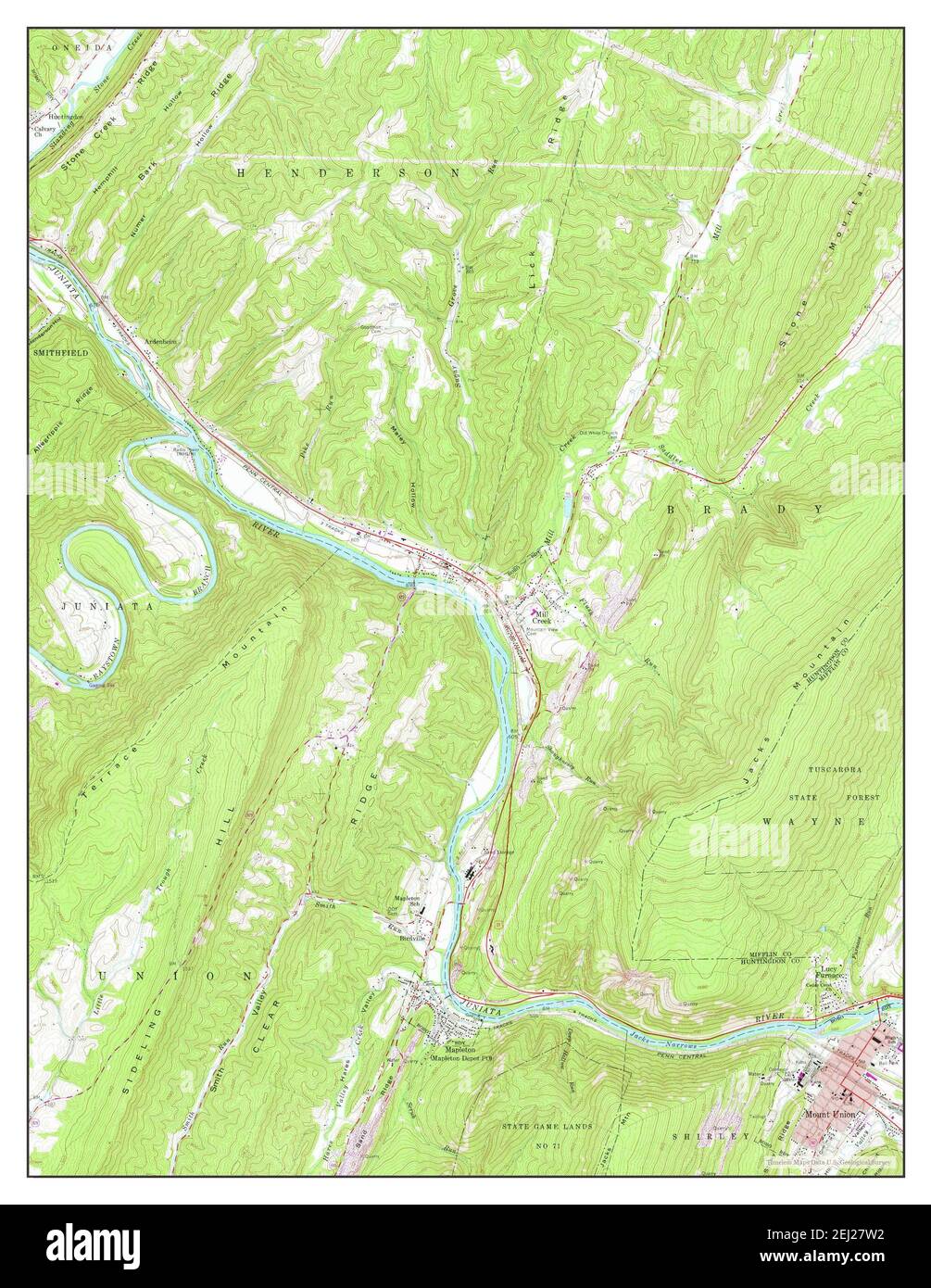 Map of mount union hires stock photography and images Alamy