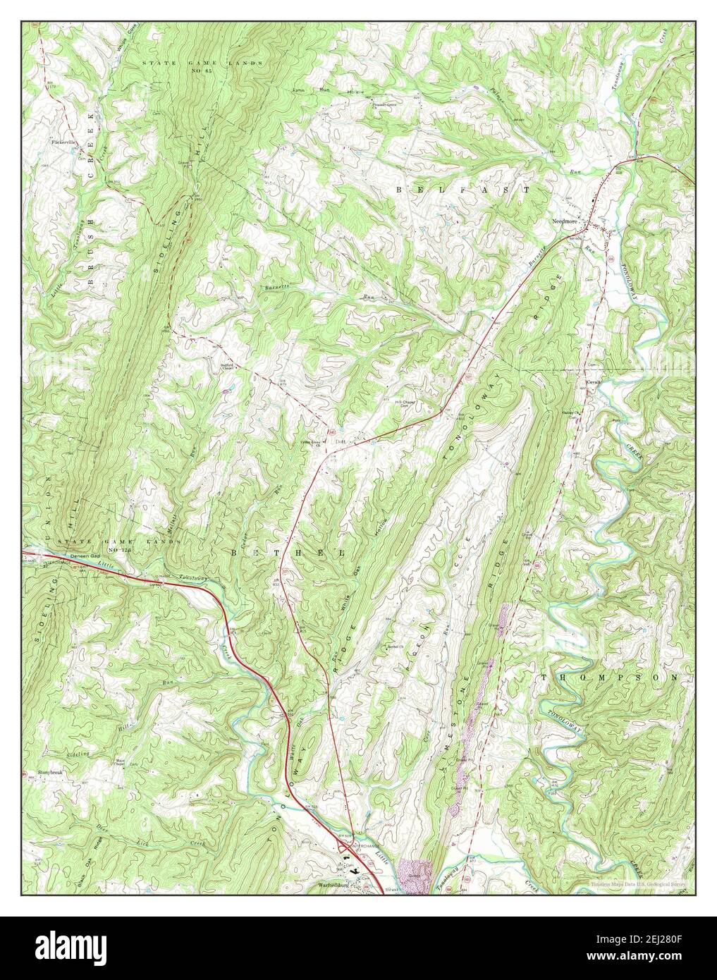 Needmore pennsylvania map hires stock photography and images Alamy