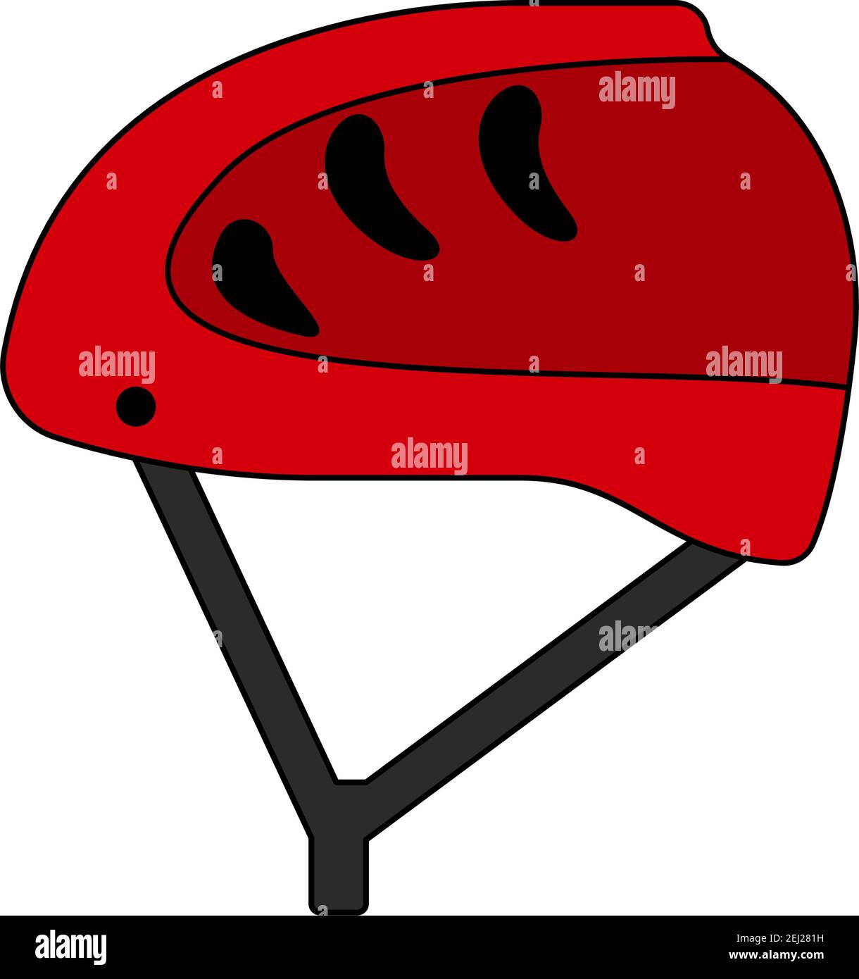 Climbing Helmet Icon. Editable Outline With Color Fill Design. Vector