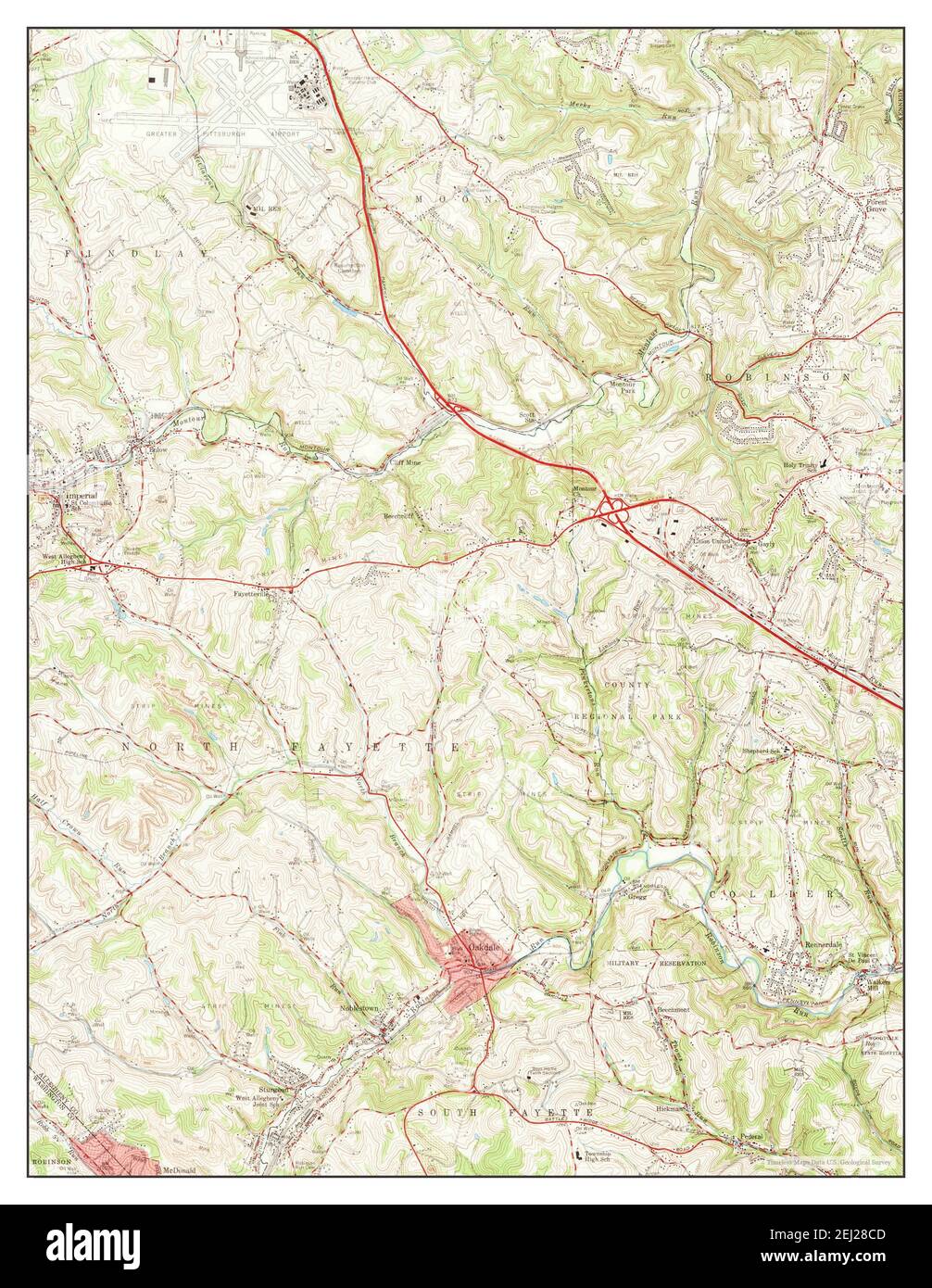 Map of oakdale hires stock photography and images Alamy