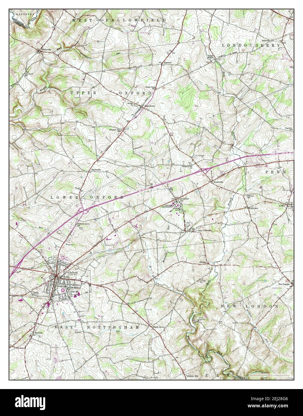 Oxford pennsylvania map Cut Out Stock Images & Pictures Alamy