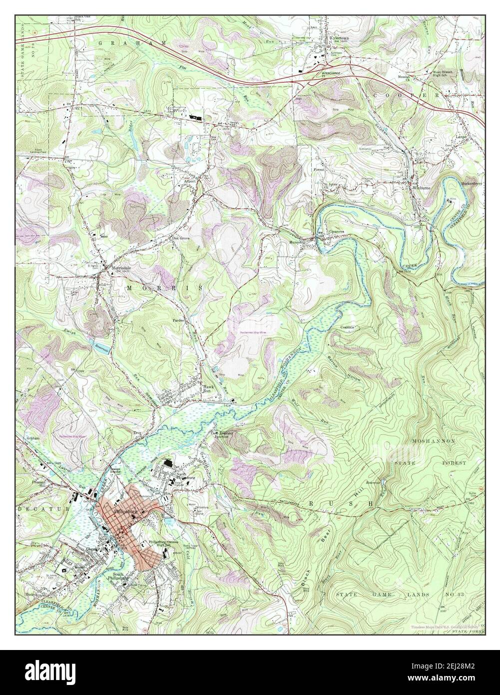 Map of philipsburg hires stock photography and images Alamy