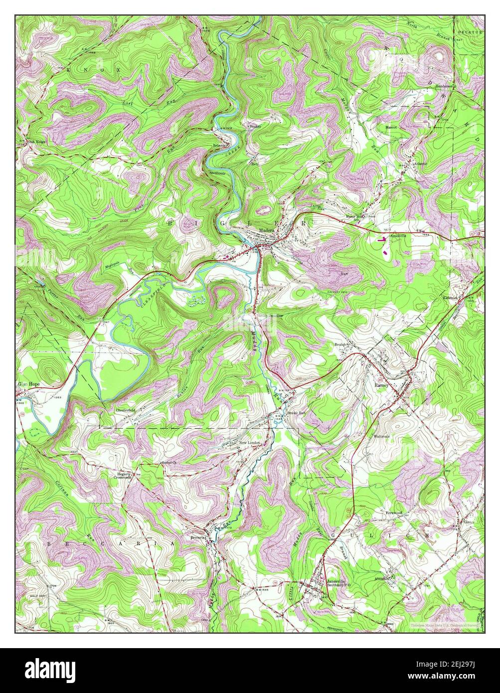 Ramey, Pennsylvania, map 1945, 124000, United States of America by Timeless Maps, data U.S