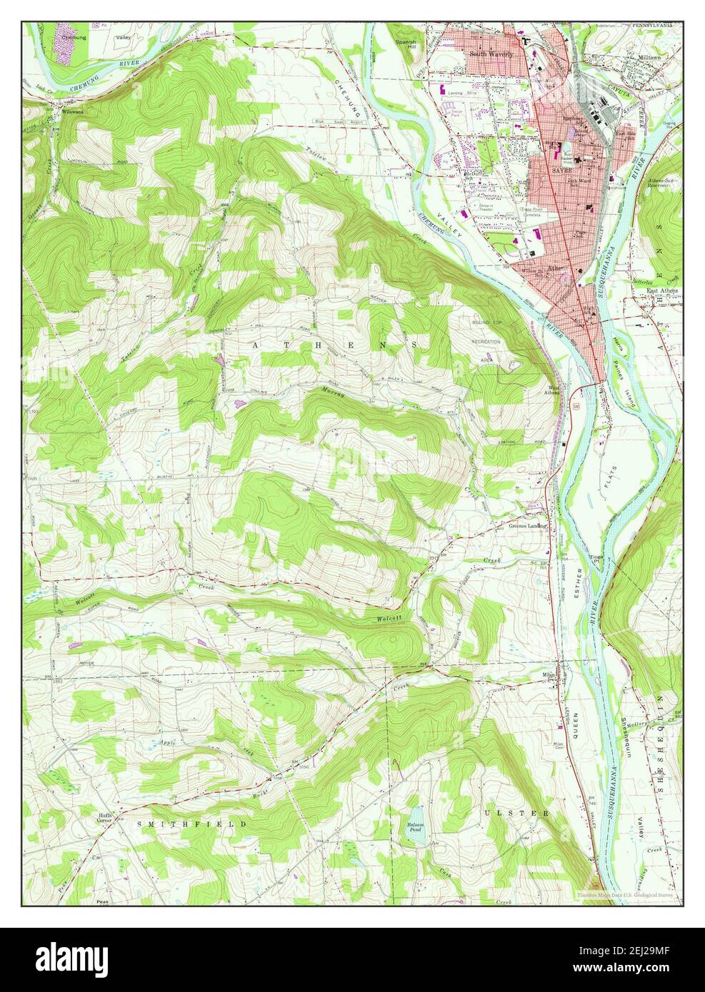 Sayre map Cut Out Stock Images & Pictures Alamy