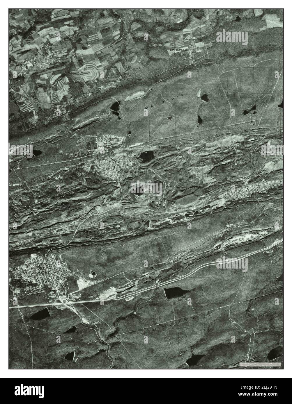 Shenandoah, Pennsylvania, map 1976, 124000, United States of America
