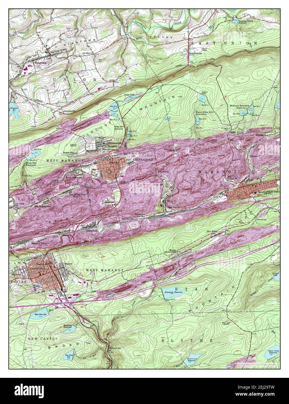 Map of shenandoah hires stock photography and images Alamy