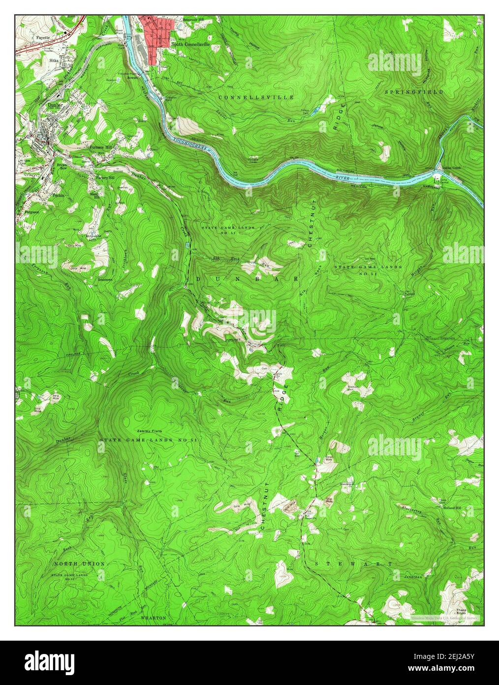 Map Of Connellsville High Resolution Stock Photography and Images Alamy
