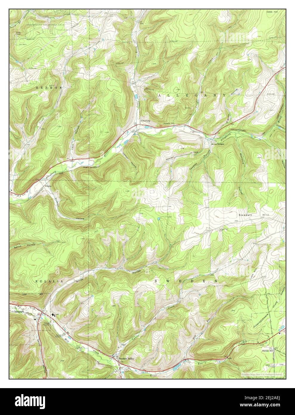 Sweden Valley, Pennsylvania, map 1969, 124000, United States of