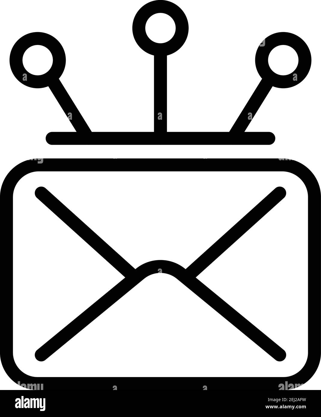 Campaign Envelope Icon Outline Campaign Envelope Vector Icon For Web Design Isolated On White Background Stock Vector Image Art Alamy