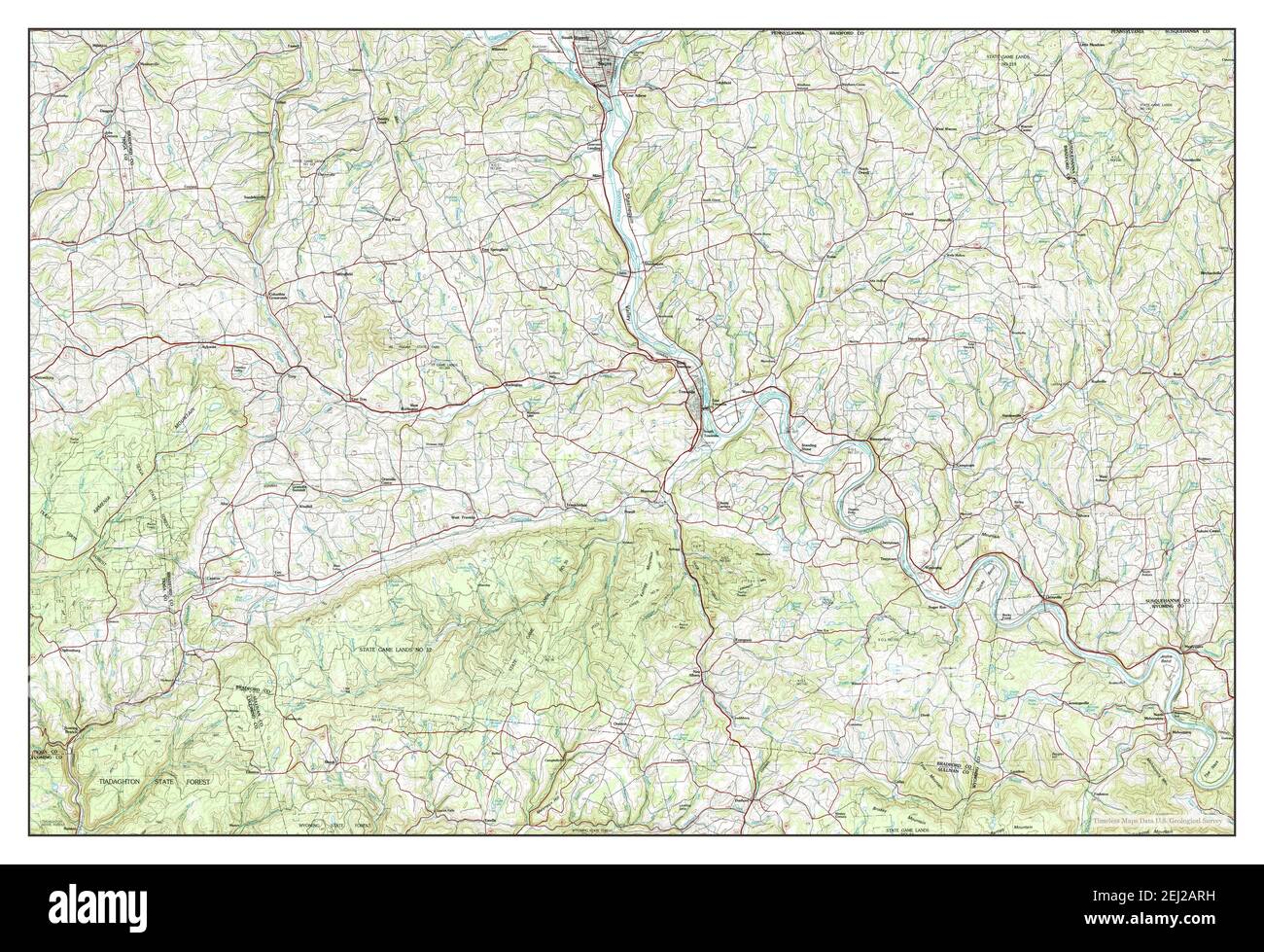 Towanda, Pennsylvania, map 1981, 1100000, United States of America by