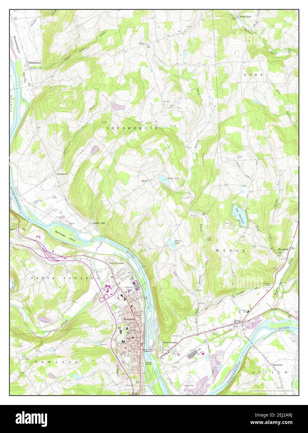 Map of towanda hires stock photography and images Alamy