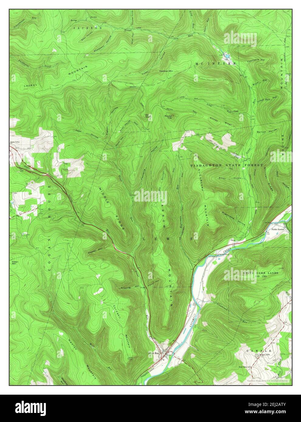 Trout run pennsylvania map Cut - Trout Run Pennsylvania Map 1965 124000 United States Of America By Timeless Maps Data Us Geological Survey 2EJ2ATY 