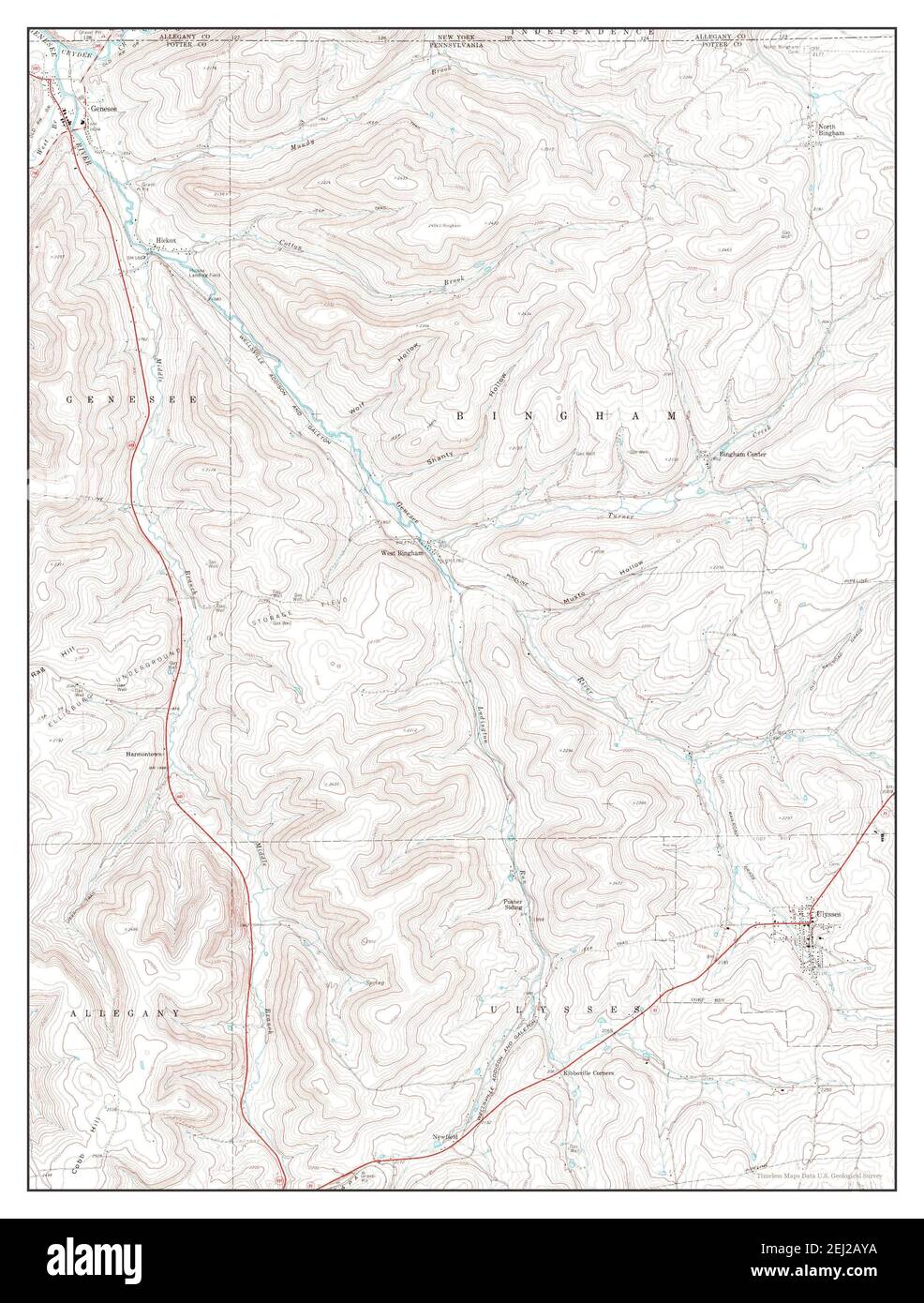 Ulysses, Pennsylvania, map 1969, 124000, United States of America by Timeless Maps, data U.S