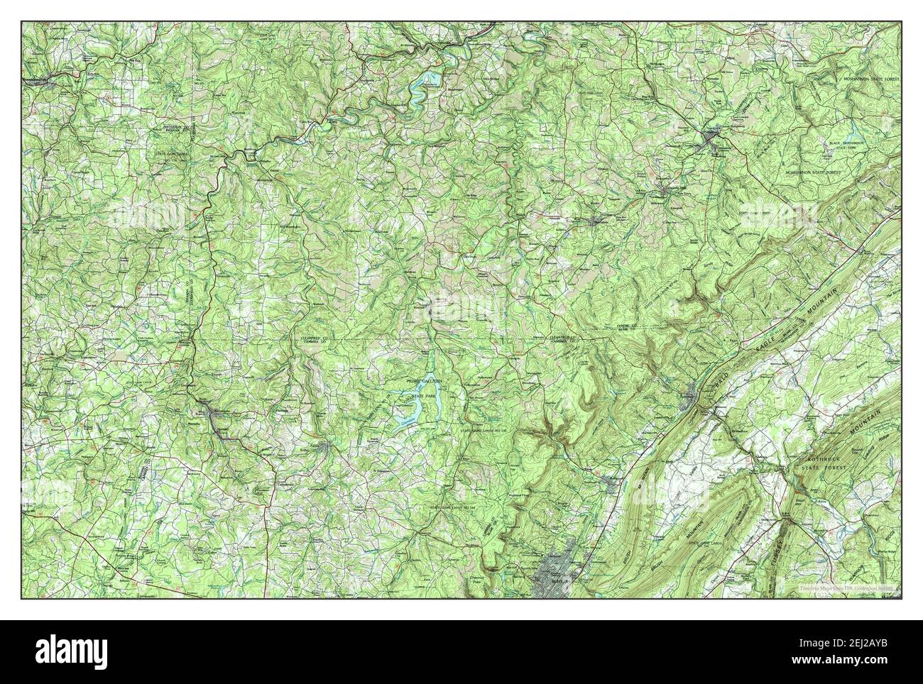 Tyrone, Pennsylvania, map 1984, 1100000, United States of America by