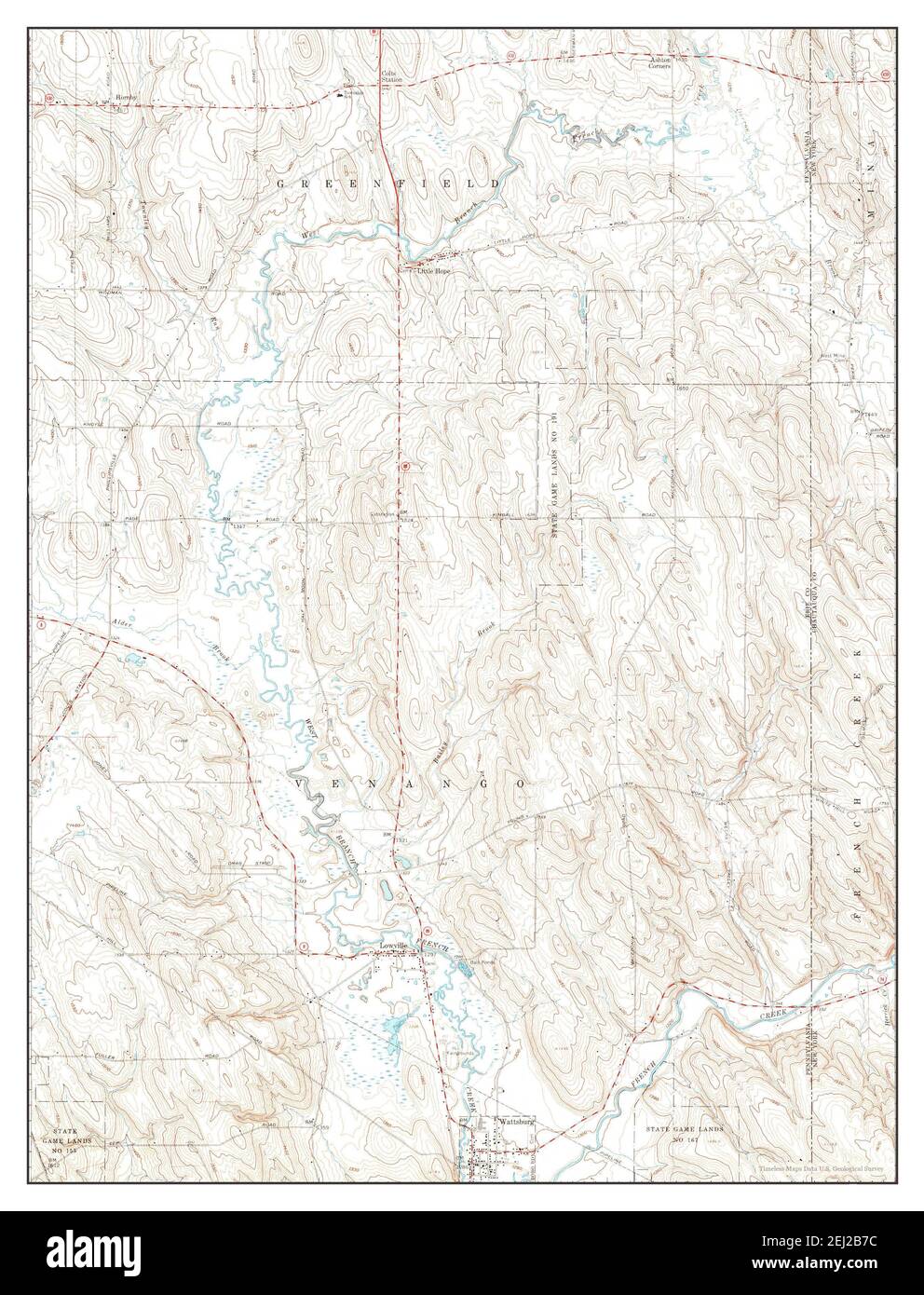 Wattsburg pennsylvania map Cut Out Stock Images & Pictures Alamy