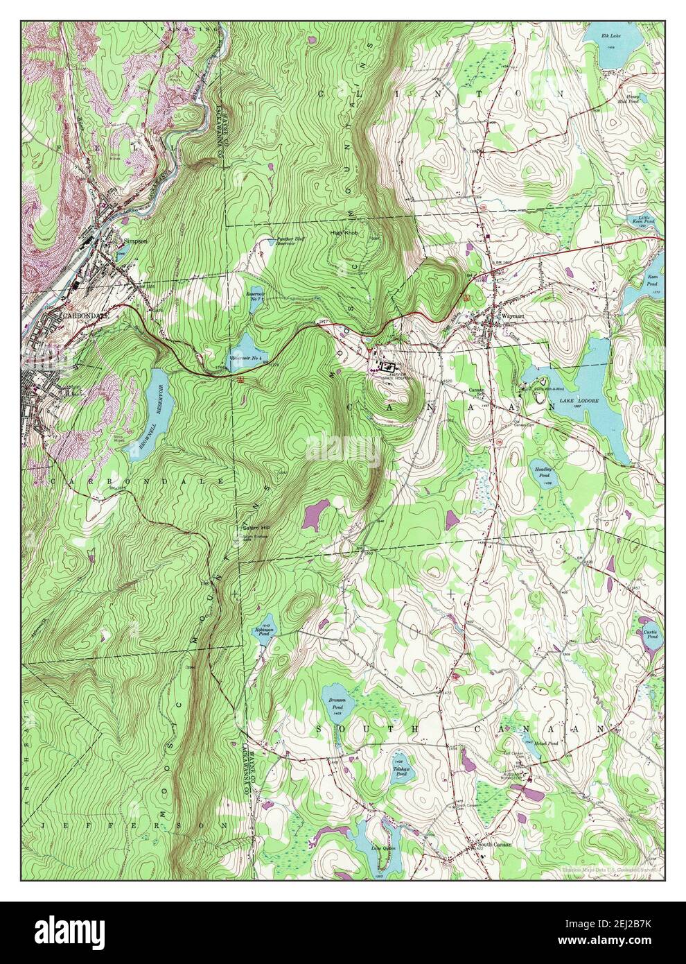 Waymart map hires stock photography and images Alamy