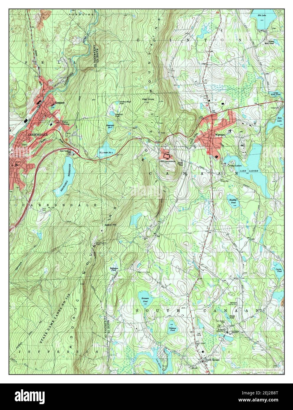 Waymart map Cut Out Stock Images & Pictures Alamy