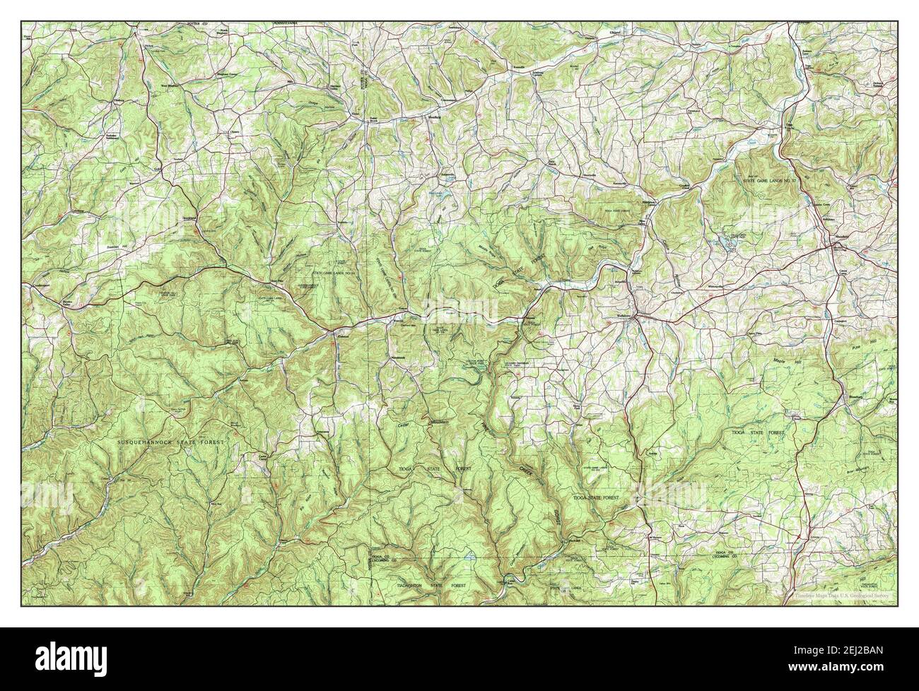 Wellsboro pennsylvania map hires stock photography and images Alamy