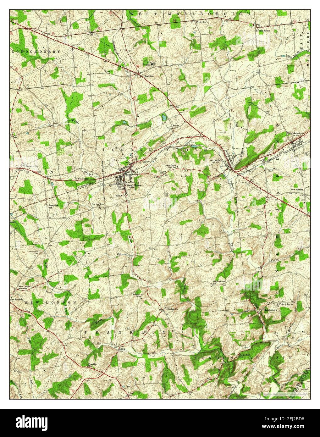 West grove pennsylvania map Cut Out Stock Images & Pictures Alamy