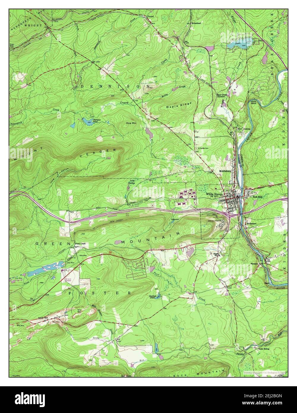 Map of white haven hires stock photography and images Alamy