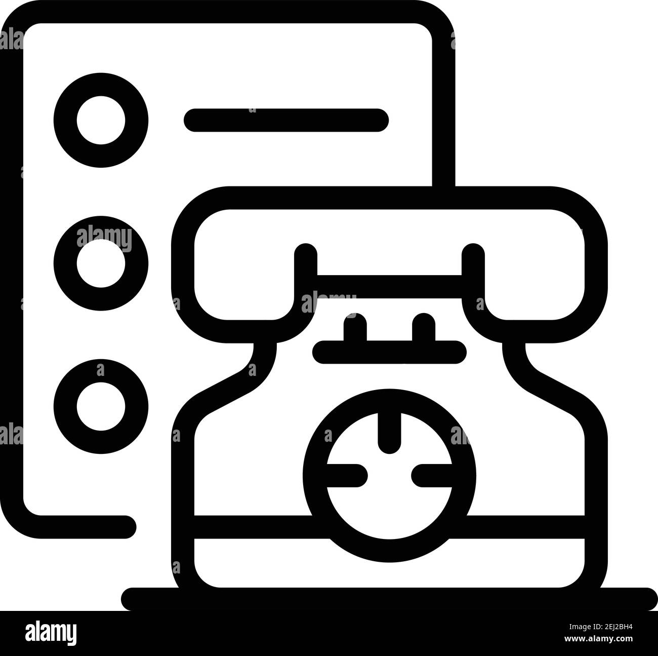 Phone checklist icon. Outline phone checklist vector icon for web ...