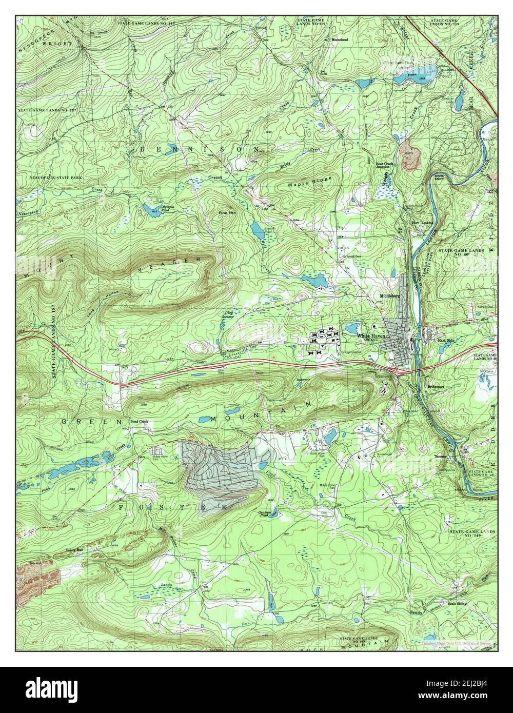 Map of white haven hires stock photography and images Alamy