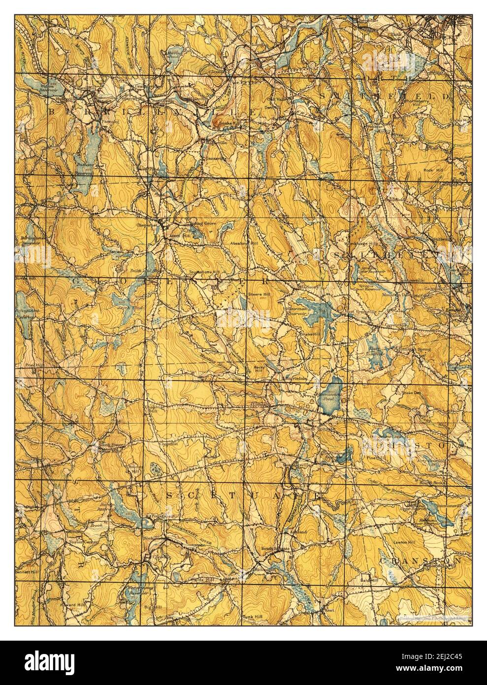 Burrillville, Rhode Island, map 1921, 162500, United States of America
