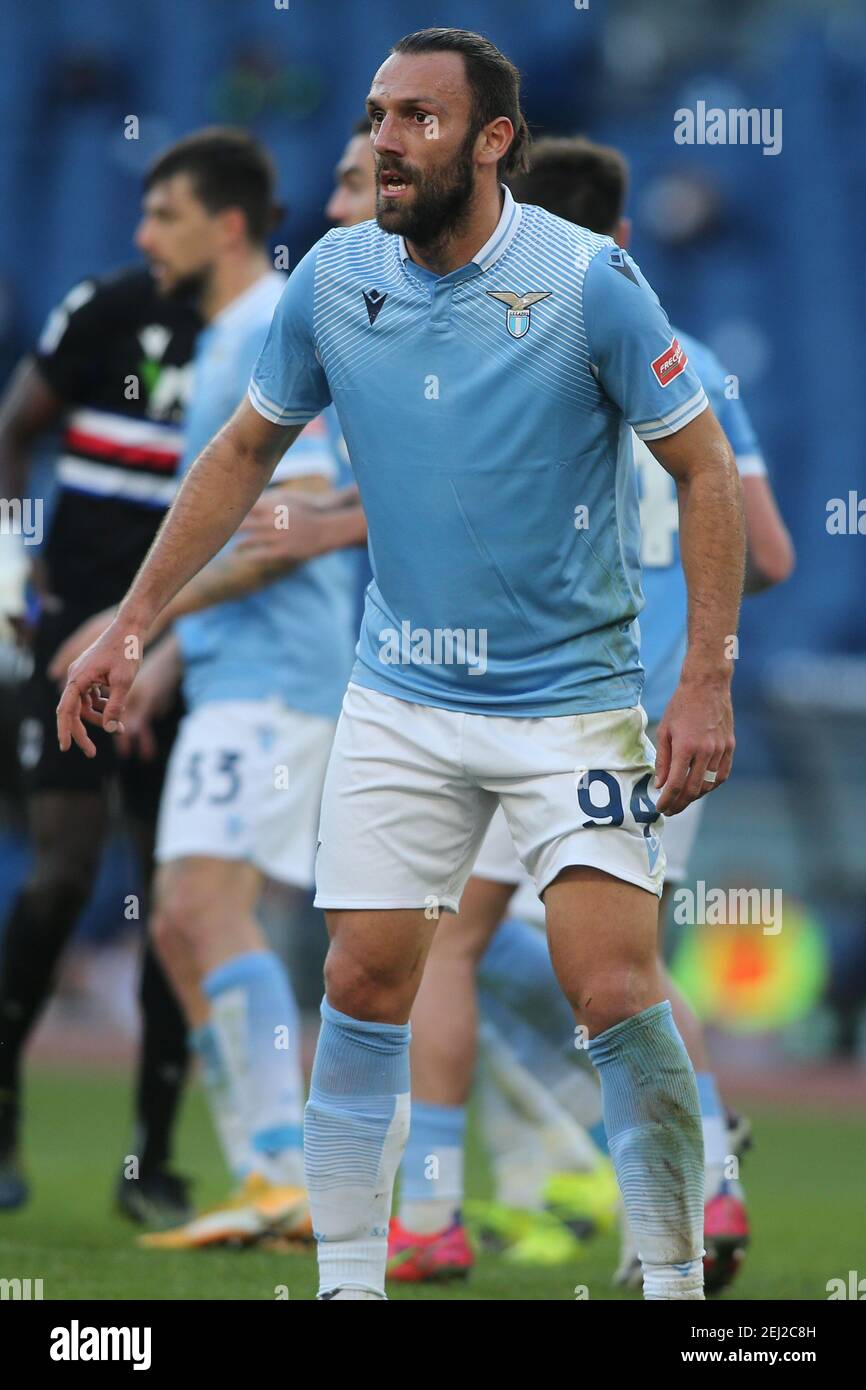 Rome, Italy. 20th Feb, 2021. ROME, Italy - 20.02.2021: MURIQI in action during the Italian Serie A league 2021 soccer match between SS LAZIO VS SAMPDORIA, at Olympic stadium in Rome Credit: Independent Photo Agency/Alamy Live News Stock Photo