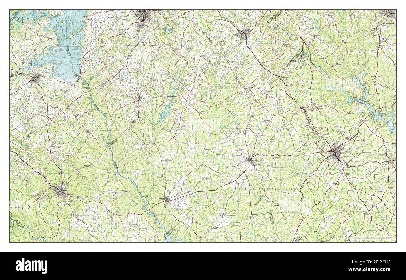 Abbeville, South Carolina, map 1979, 1100000, United States of America