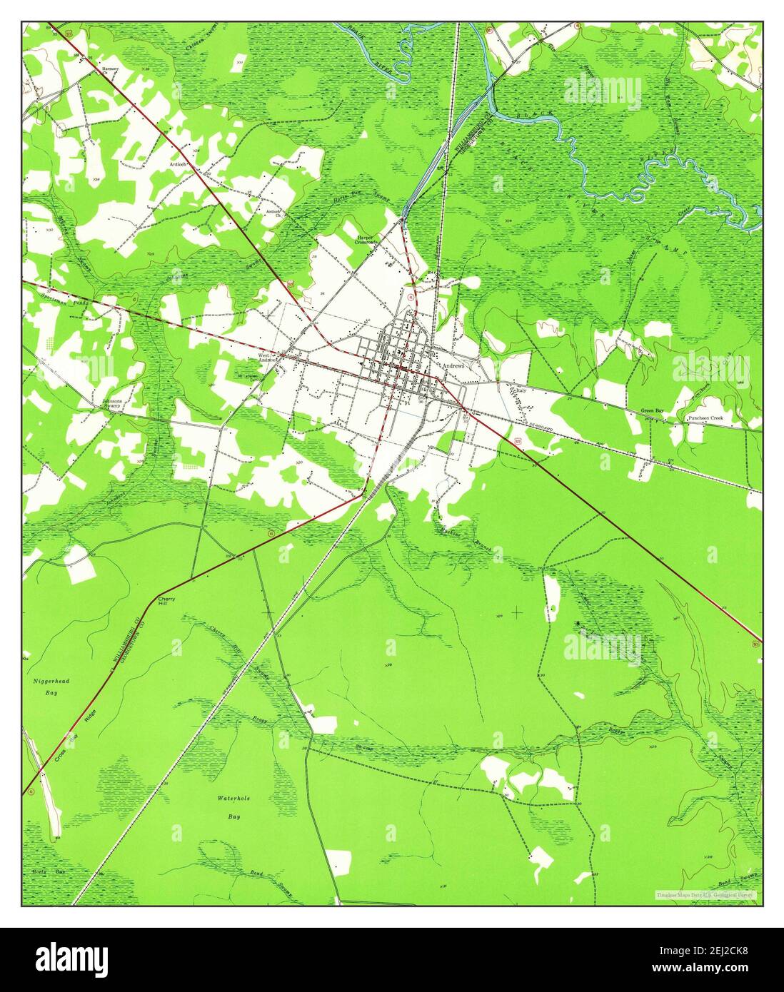 Andrews South Carolina Map Andrews, South Carolina, Map 1943, 1:24000, United States Of America By  Timeless Maps, Data U.s. Geological Survey Stock Photo - Alamy