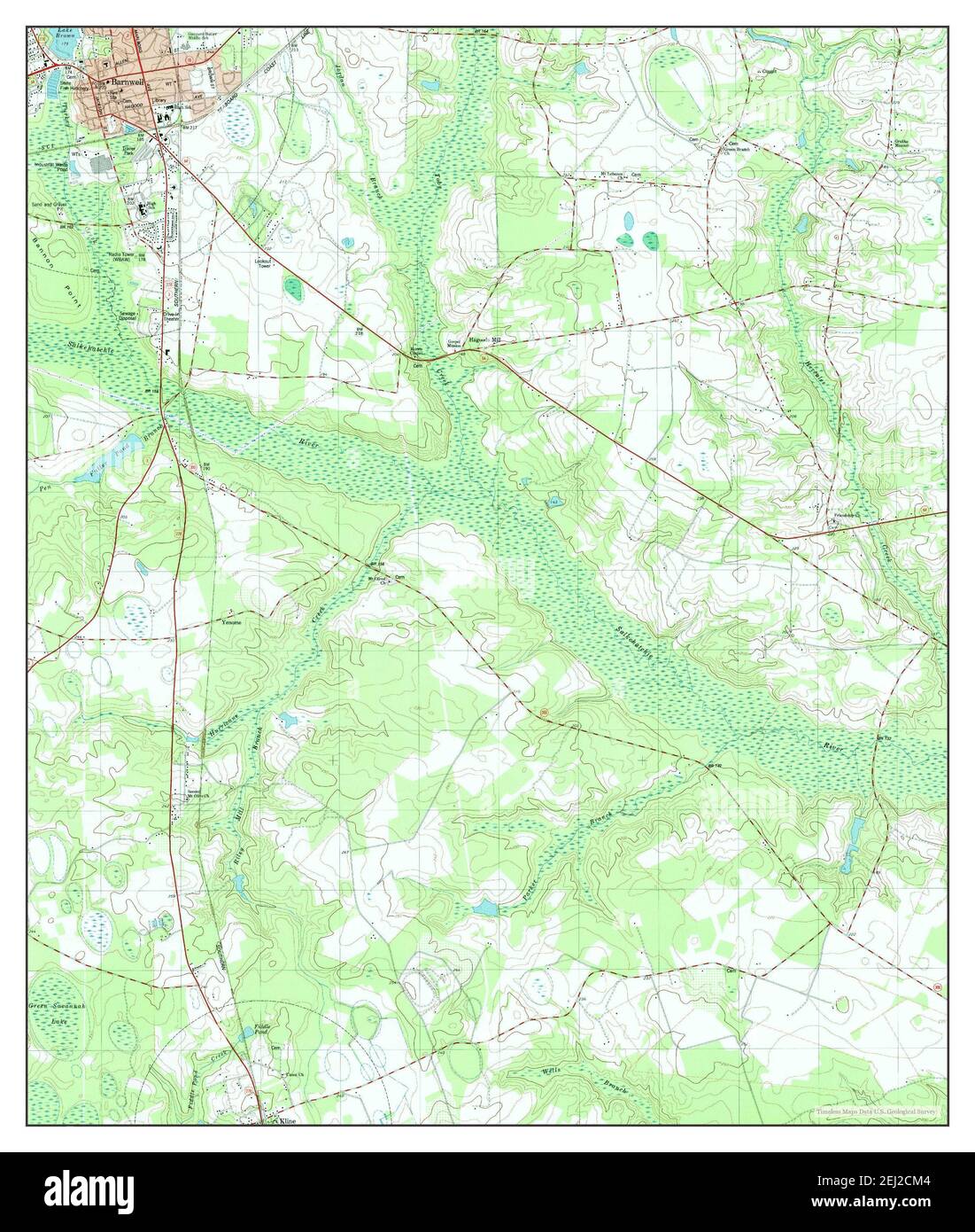 Barnwell, South Carolina, map 1979, 124000, United States of America