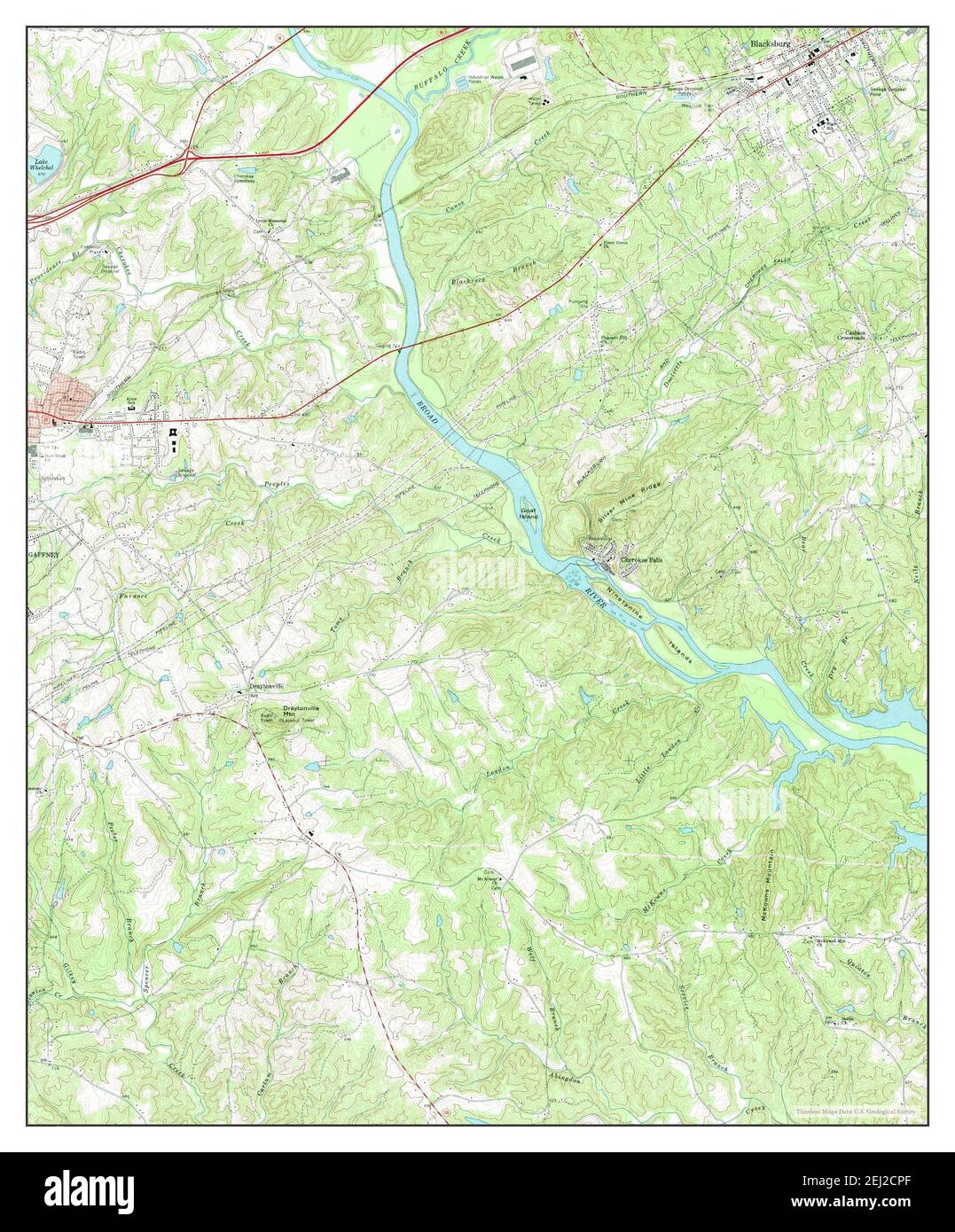 Map of blacksburg hires stock photography and images Alamy