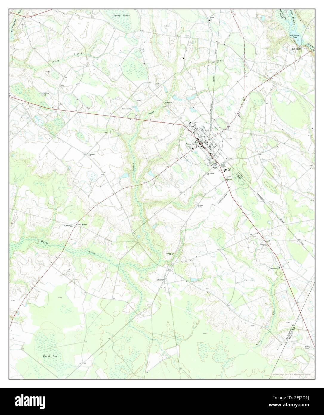 Clio, South Carolina, map 1972, 124000, United States of America by