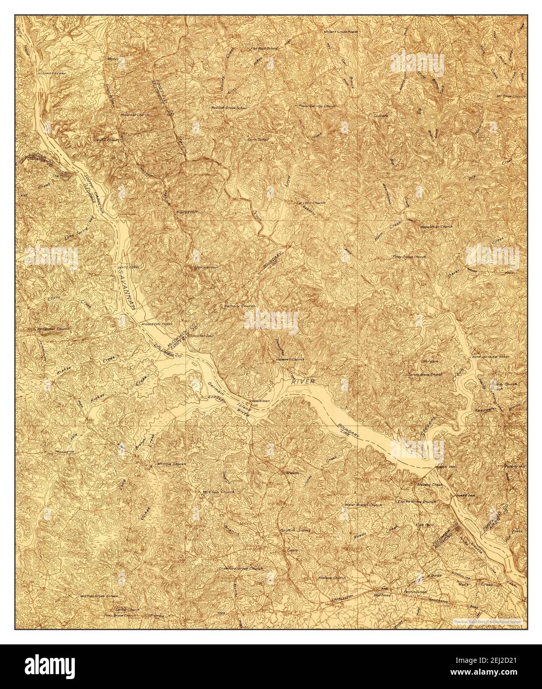 Clarks Hill, South Carolina, map 1920, 1:48000, United States of America by  Timeless Maps, data U.S. Geological Survey Stock Photo - Alamy