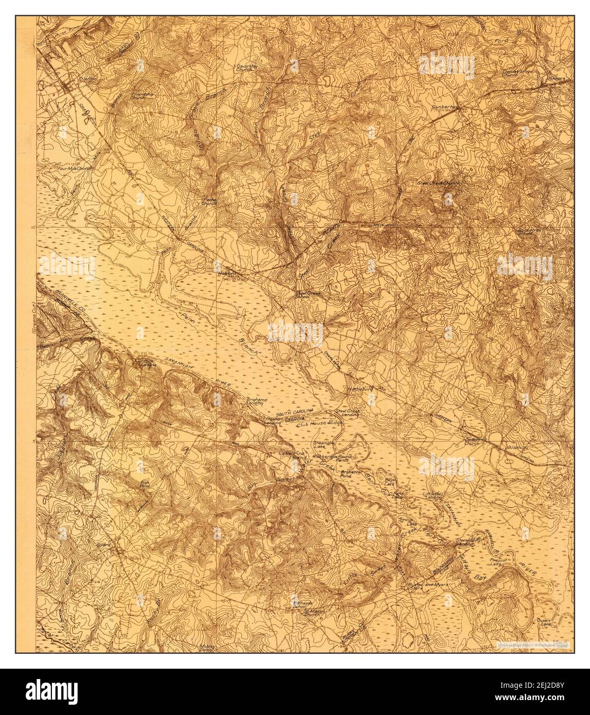 Ellenton, South Carolina, map 1920, 148000, United States of America