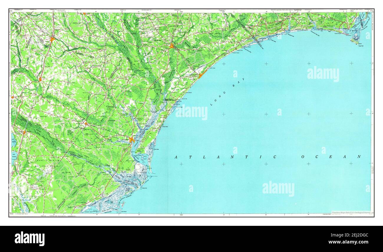 South Carolina, map 1967, 1250000, United States of