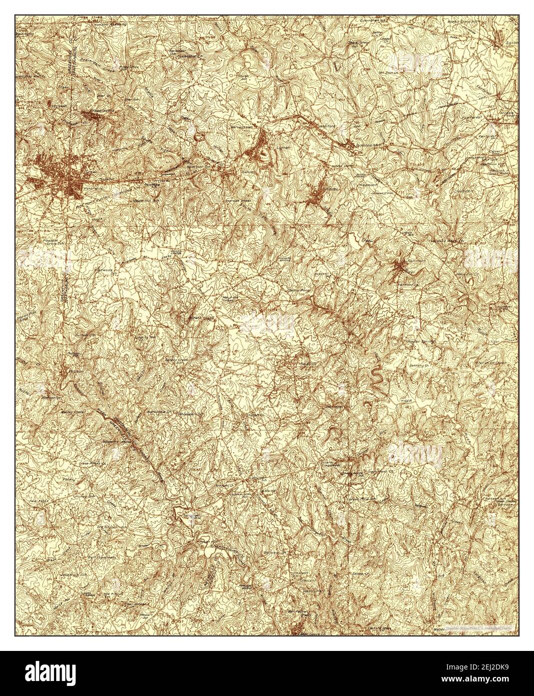 Greer, South Carolina, map 1935, 1:48000, United States of America by ...