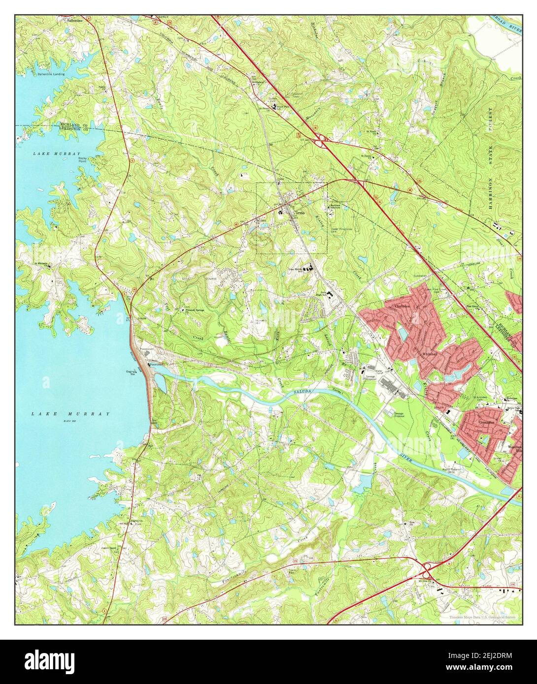 Irmo, South Carolina, map 1971, 1:24000, United States of America by 