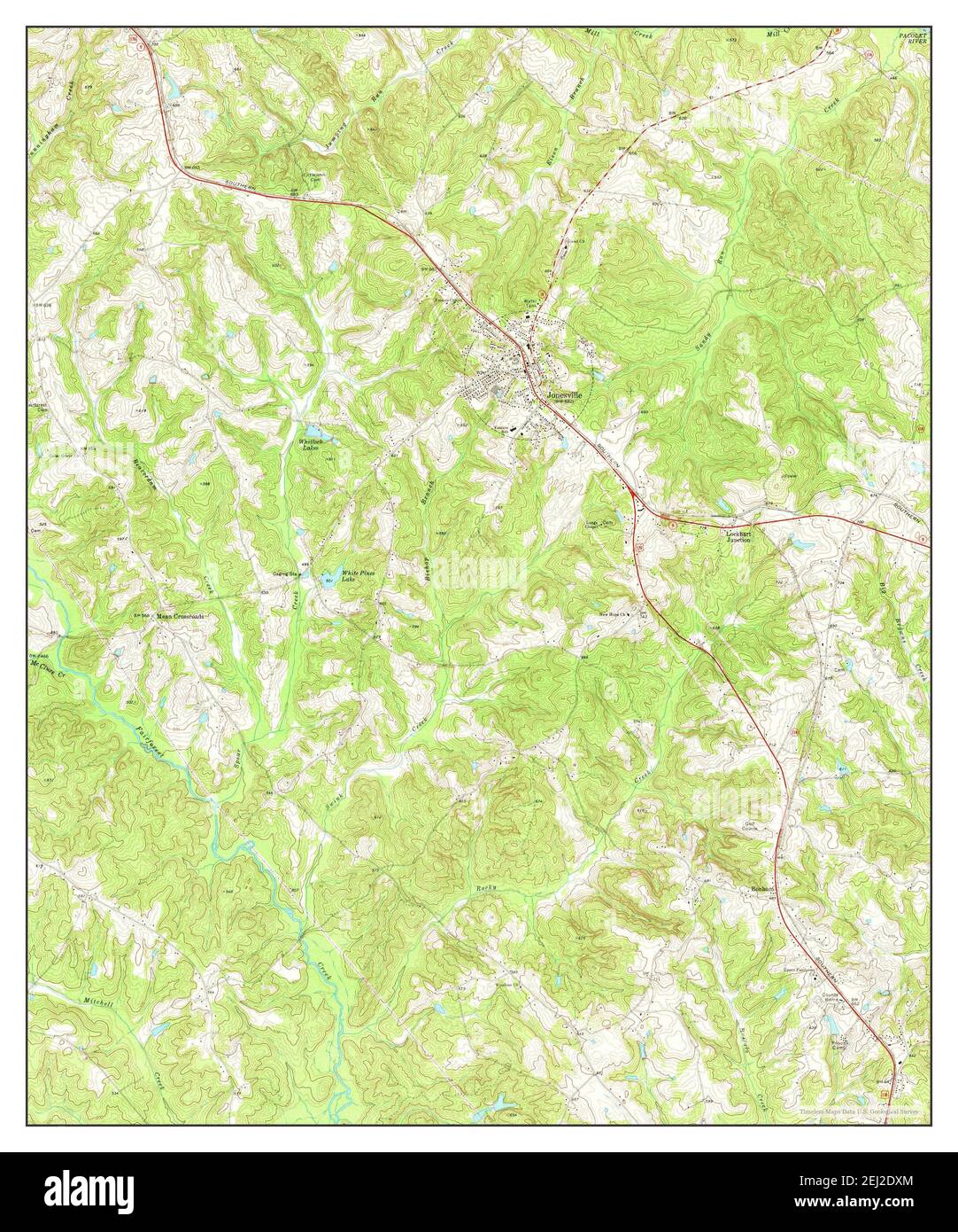 Map of jonesville hires stock photography and images Alamy