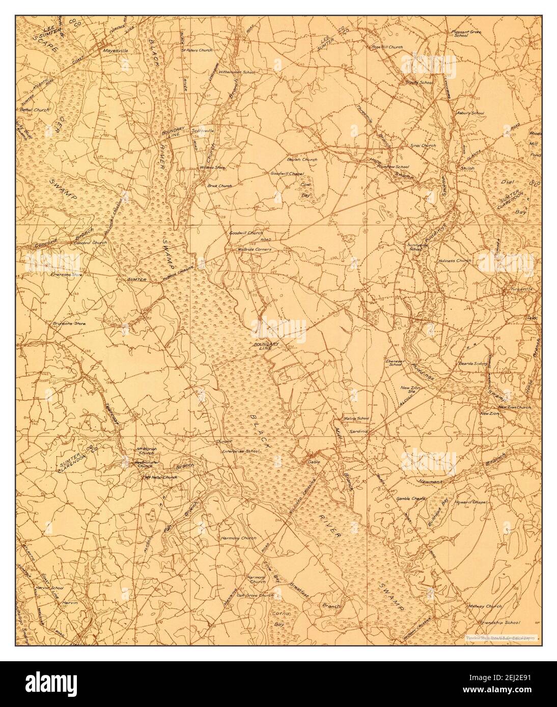 Mayesville, South Carolina, map 1920, 148000, United States of America