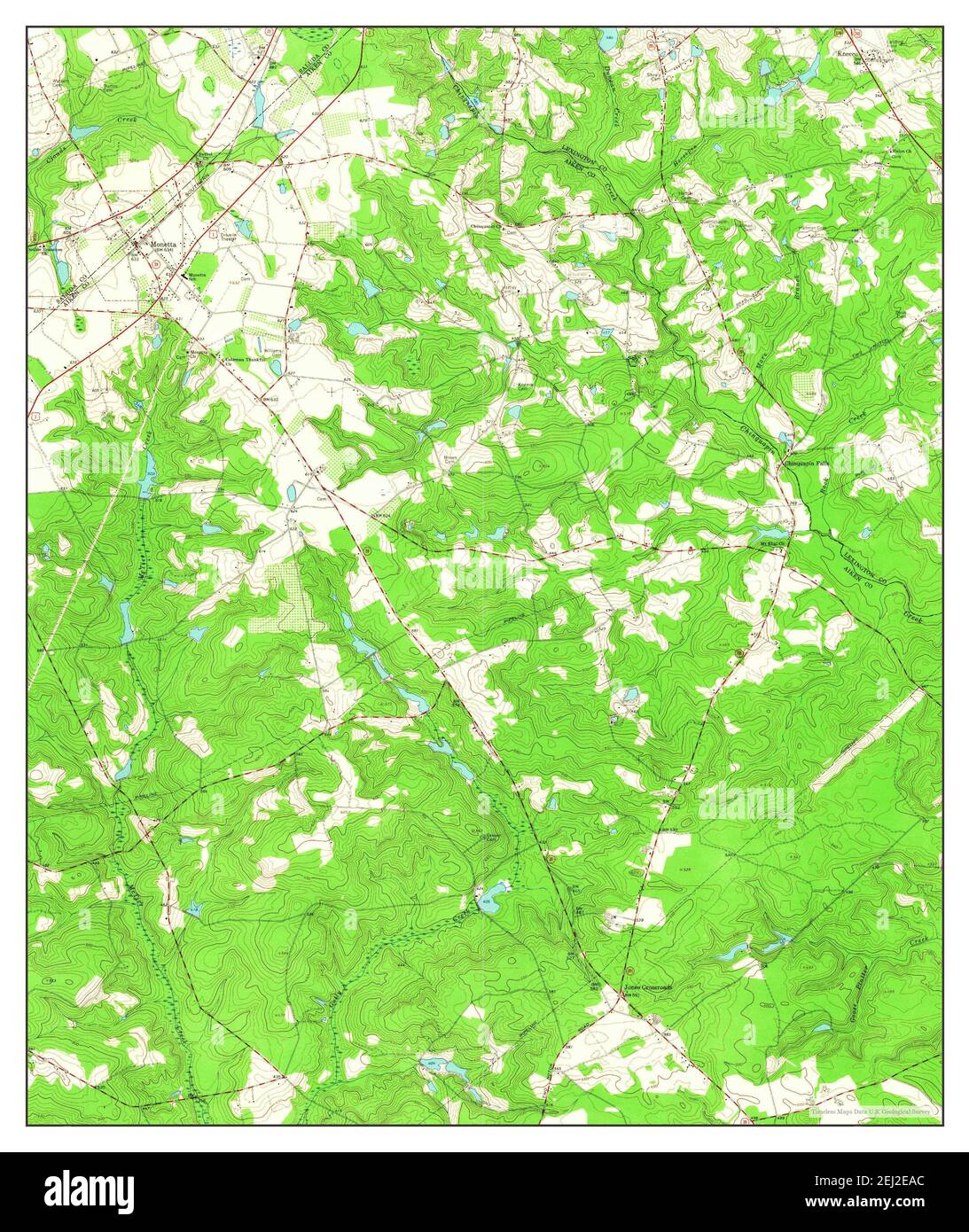 South Carolina, map 1964, 124000, United States of America by