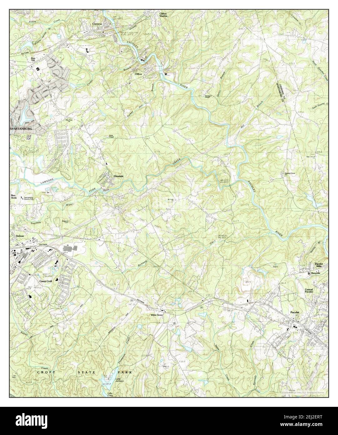 Vintage Map Of South Carolina Cut Out Stock Images & Pictures Alamy
