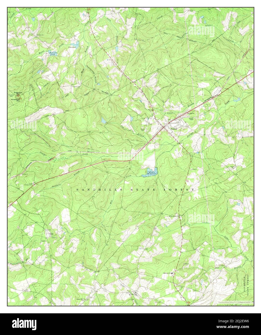 Patrick, South Carolina, map 1968, 124000, United States of America by