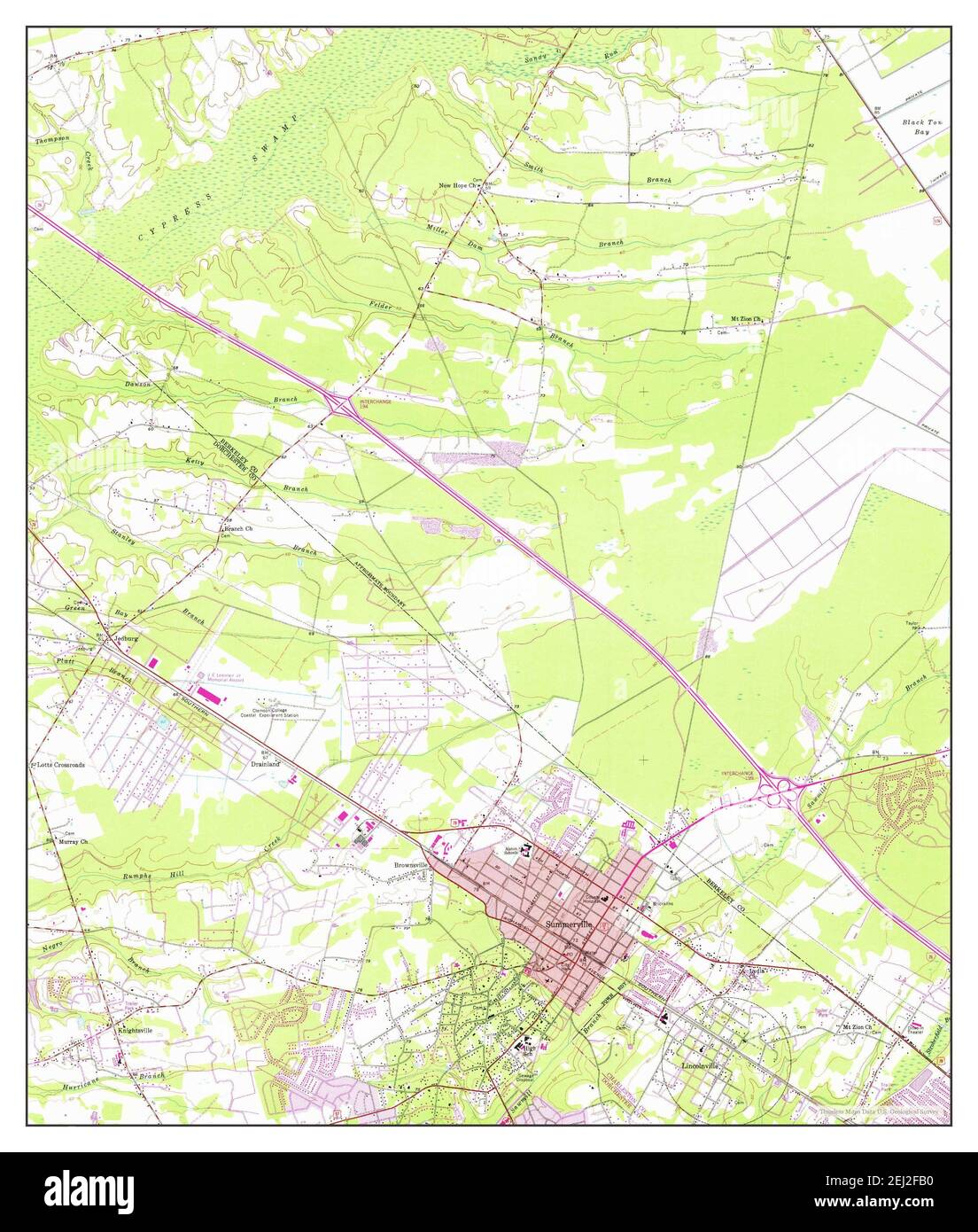 Summerville map hires stock photography and images Alamy